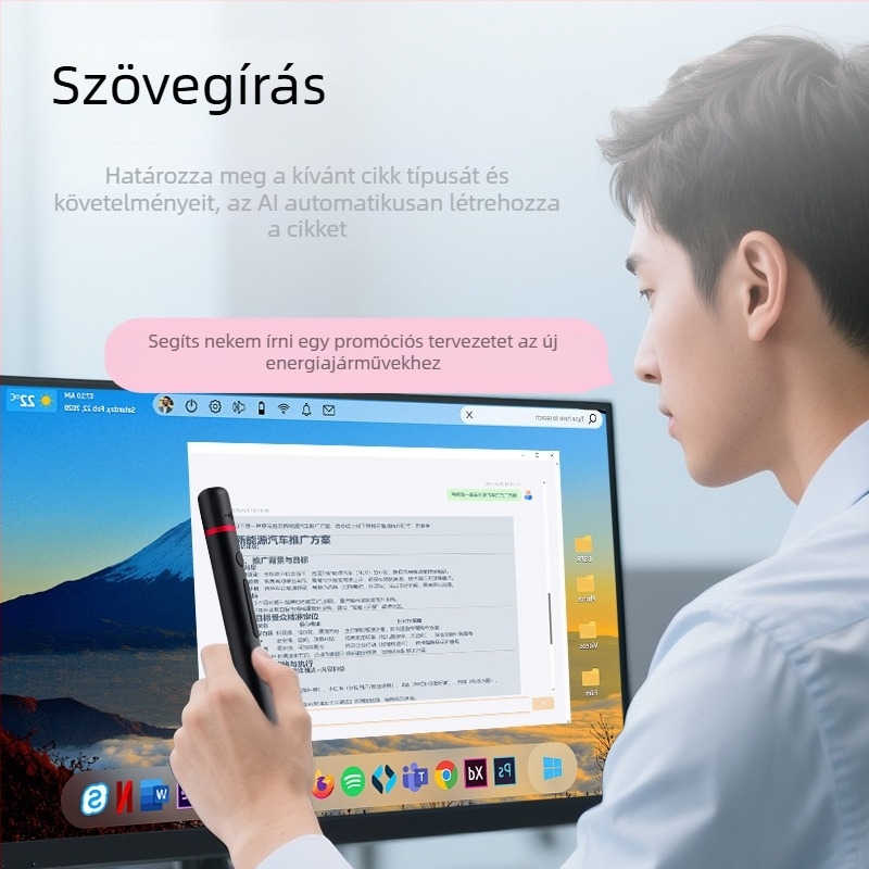 Zuomu lézeres oldalpörgető toll oktatáshoz — hordozható, érintőképernyő, vezeték nélküli kivetítés