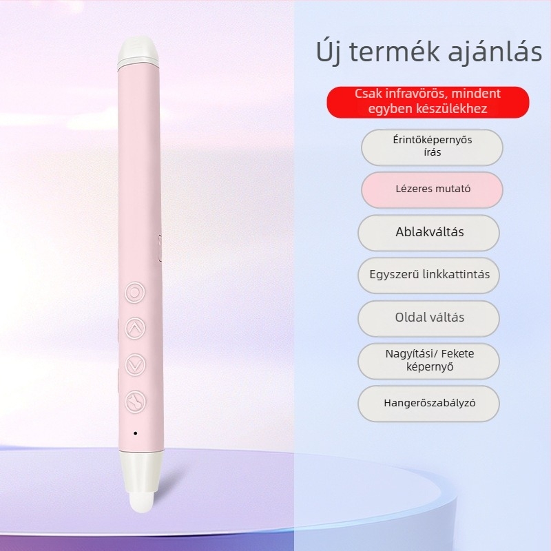 Zuomu lézeres oldalpörgető toll oktatáshoz — hordozható, érintőképernyő, vezeték nélküli kivetítés