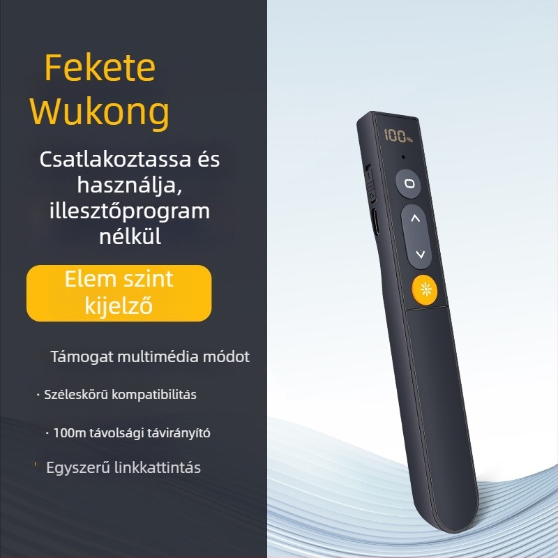 Zuomu lézeres oldalpörgető toll oktatáshoz — hordozható, érintőképernyő, vezeték nélküli kivetítés