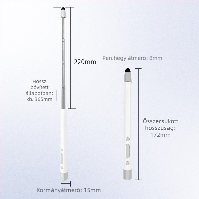 Zuomu lézeres oldalpörgető toll oktatáshoz — hordozható, érintőképernyő, vezeték nélküli kivetítés