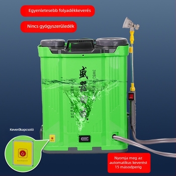 Elektromos keverő permetező növényvédelemhez, magas nyomású, kettős pumpa, nagy teljesítményű gyümölcsfa permetező