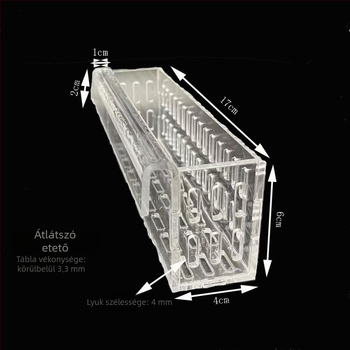 Akvarisztikai berendezés: falra szerelhető hidroponikus növénykosár és ültető pohár
