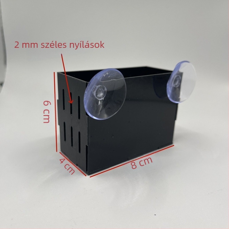 Akvarisztikai berendezés: falra szerelhető hidroponikus növénykosár és ültető pohár