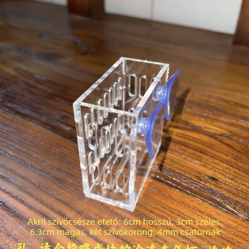 Akvarisztikai berendezés: falra szerelhető hidroponikus növénykosár és ültető pohár