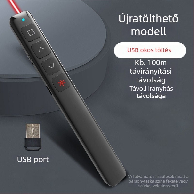 Skycolor Bluetooth oldalsó lapozó toll PPT projekcióhoz és elektronikus fehér táblához – ABS anyag, tanároknak