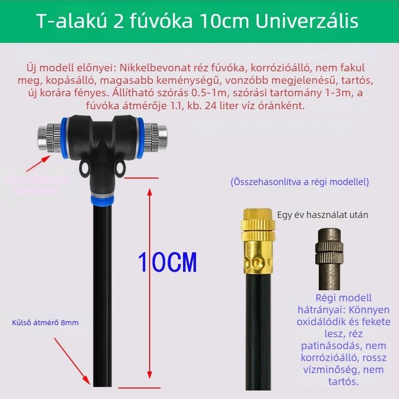 Lejin Mikropermetező sorozat öntözőrendszer – réz + PE, otthoni kertészkedéshez, mezőgazdaságban és közterületi zöldterületeken