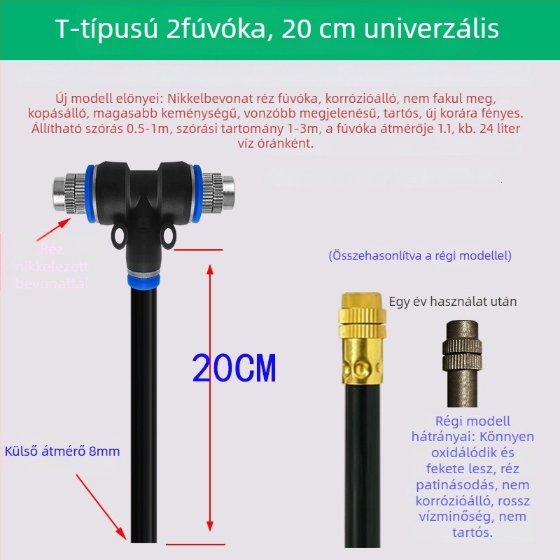 Lejin Mikropermetező sorozat öntözőrendszer – réz + PE, otthoni kertészkedéshez, mezőgazdaságban és közterületi zöldterületeken