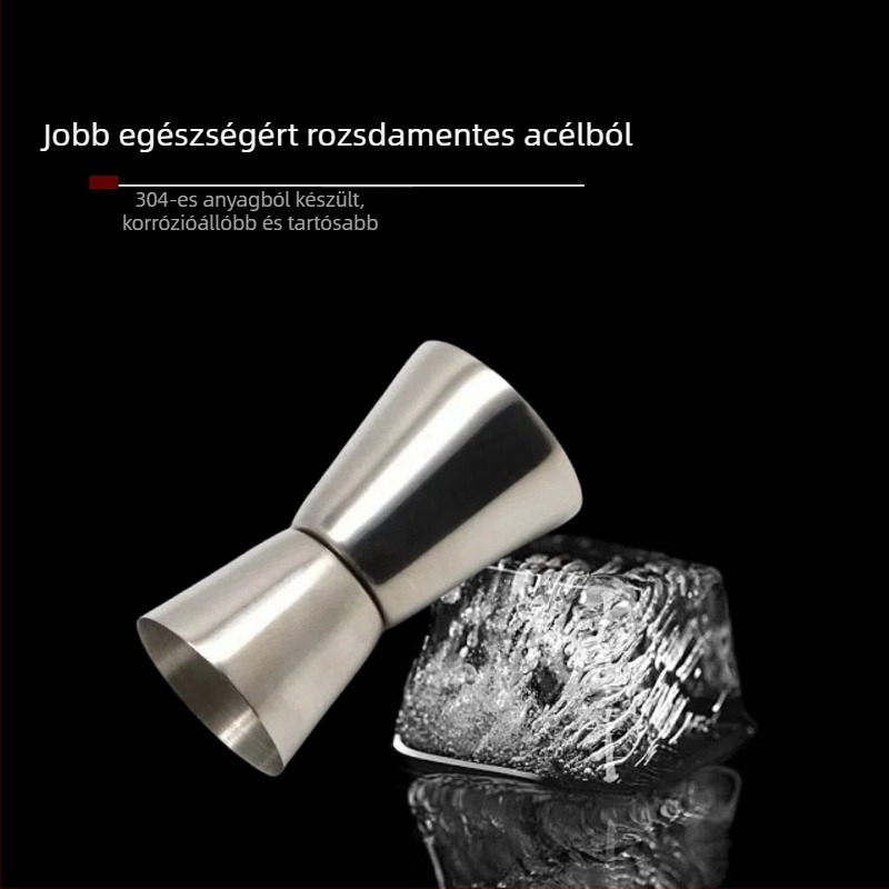 Koktél shaker készlet – LanLing, rozsdamentes acél, modern egyszerű stílus, 9 db/csomag, 11 alkatrész