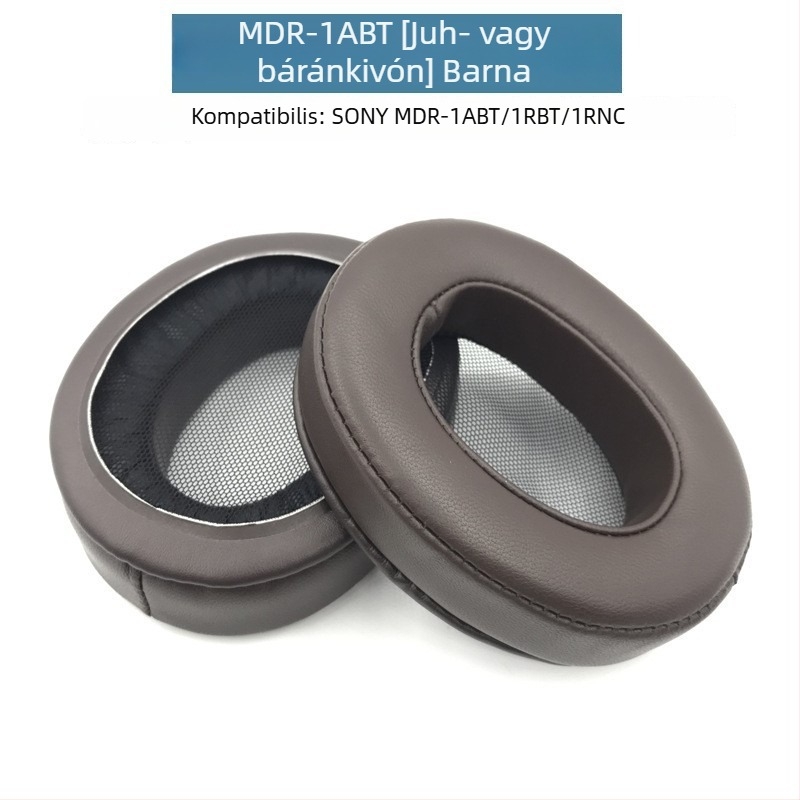 Műbőr tok Sony MDR-1A/1ADAC fülhallgatókhoz, 1R és 1RBT kompatibilis, puha és kényelmes védelem