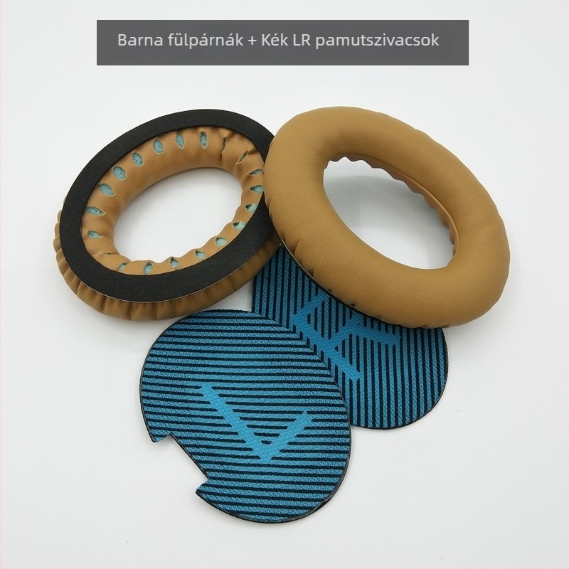 Mesterséges bőr fülpárna borítás Bose SoundTrue AE2, IW, QC15, QC25, QC35 fejhallgatóhoz — puha anyag, egyszerű felhelyezés