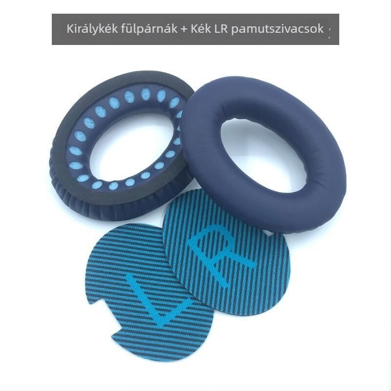 Mesterséges bőr fülpárna borítás Bose SoundTrue AE2, IW, QC15, QC25, QC35 fejhallgatóhoz — puha anyag, egyszerű felhelyezés