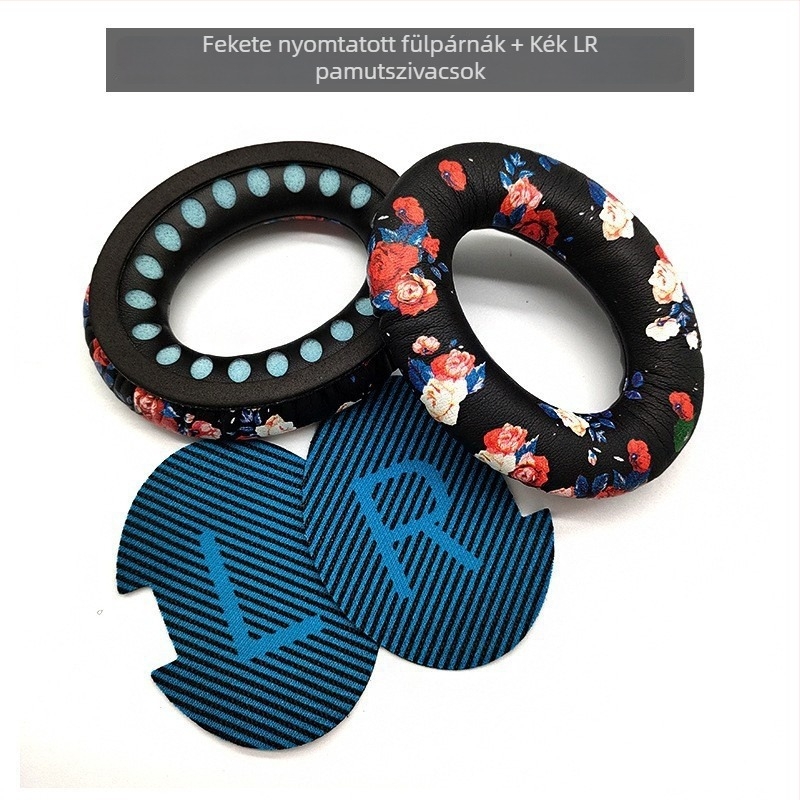 Mesterséges bőr fülpárna borítás Bose SoundTrue AE2, IW, QC15, QC25, QC35 fejhallgatóhoz — puha anyag, egyszerű felhelyezés