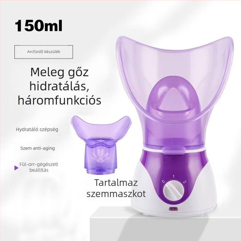 Háromfunkciós készülék az arc és a szemek gőzölésére, meleg permettel és fumigációval; köd idő 31–60 s; második fokozat; burkolat spré bevonattal.