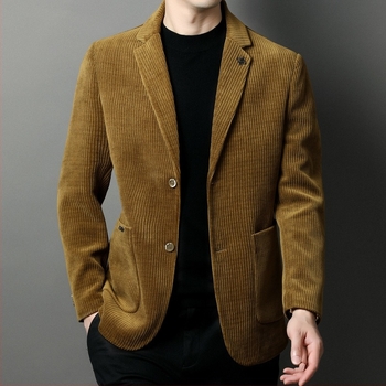 Slim-fit zakó, öltöny gallér, kétgombos záródás, 50% poliészter