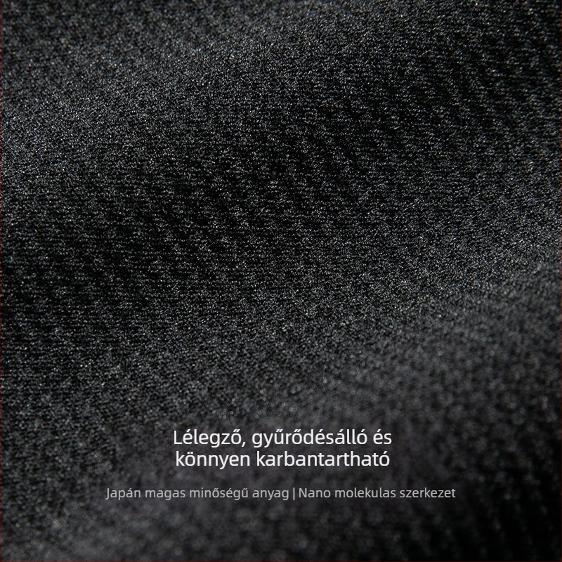 Férfi casual zakó, laza szabású, öltöny gallér, egyrészes gombolás, poliészter keverék, jacquard mintázat
