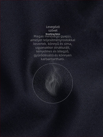 Neapolitán gyapjú férfi nadrág, magas derekú, egyenes szabás, egyetlen redő