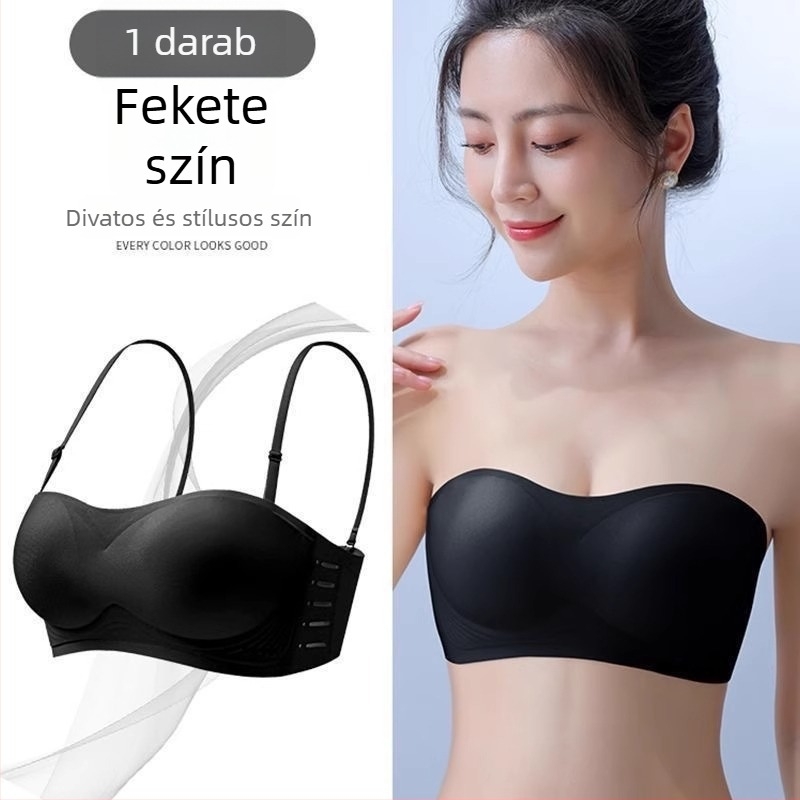 Nyári váll nélküli top fehérnemű - lélegző, csúszásmentes, kényelmes, oldalsó tartás, hátvarrás nélküli