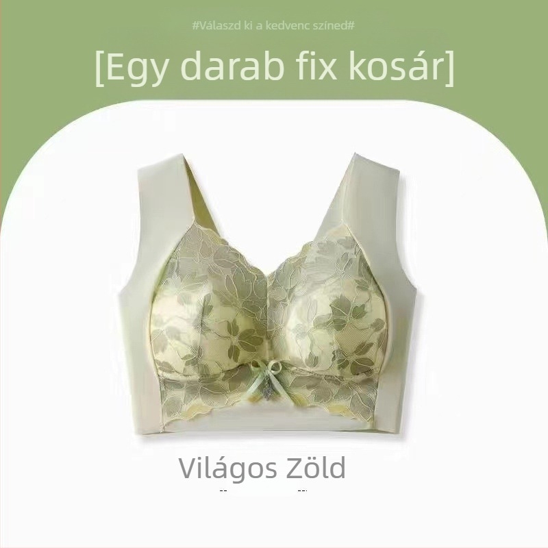 2024 Női csipkés hátoldali wrap-stílusú melltartó, 3/4 kosár, varrat nélküli, lélegző és kényelmes