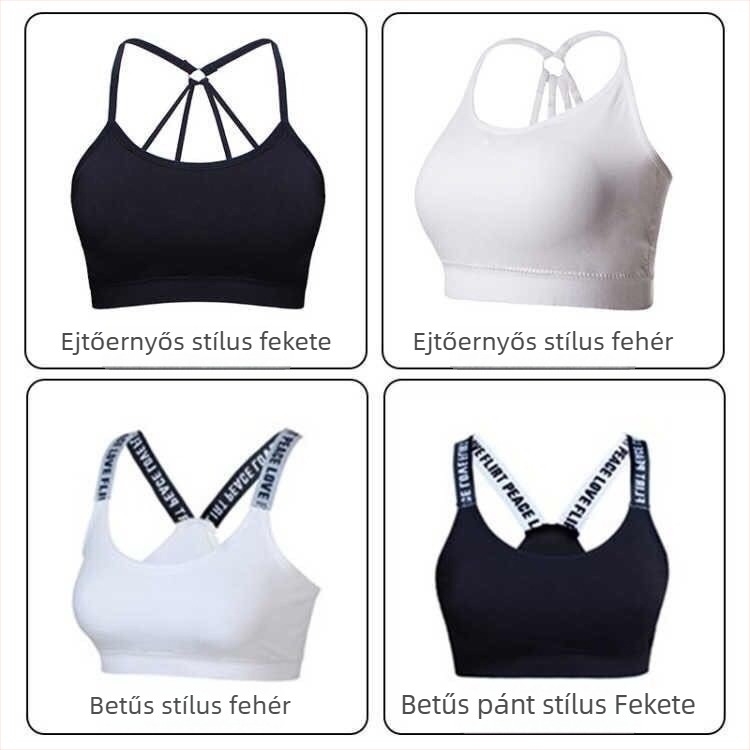 Nyári top díszített hátsó résszel és vállpántokkal, női sporttop külső vagy belső rétegként is viselhető, betűs ejtőernyő-stílus
