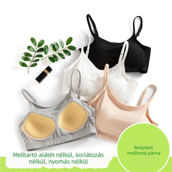 Mellkas-wrap felső, 3/4 kosár, kosár formázott vékony felső résszel és teljes alsó résszel, 95% viszkóz anyag, acélgyűrű nélkül