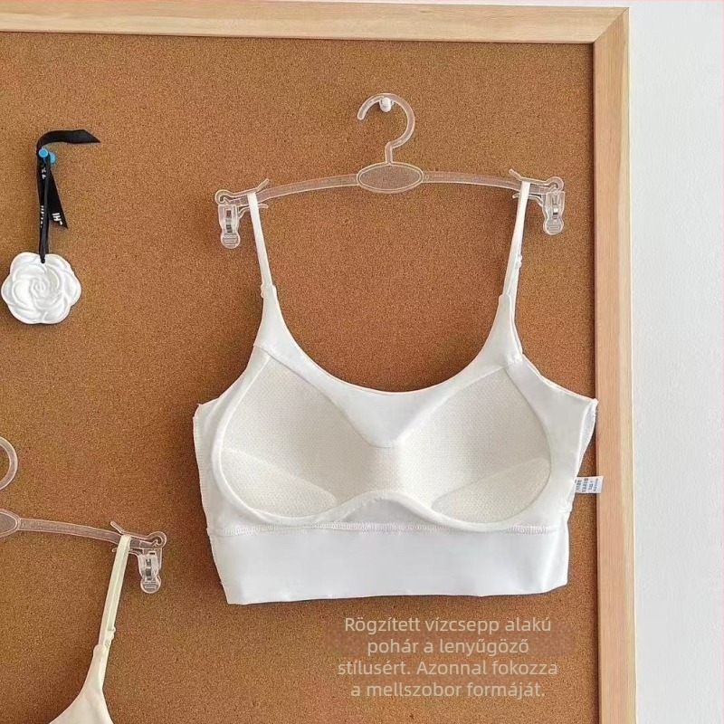 Váll nélküli csőtop keresztpántokkal, 3/4-es kosár, közepes formázott kosár, nylon, mellkas hossz, nyár 2024