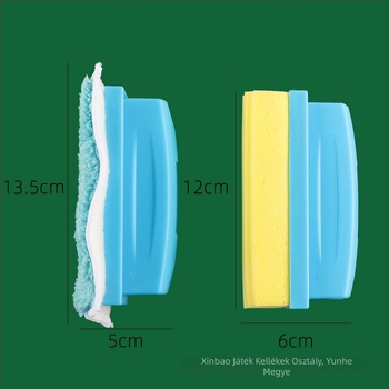 Mágneses fehértábla radír EVA hátoldallal, flanel felület, vízben oldódó krétához kompatibilis, levehető és mosható