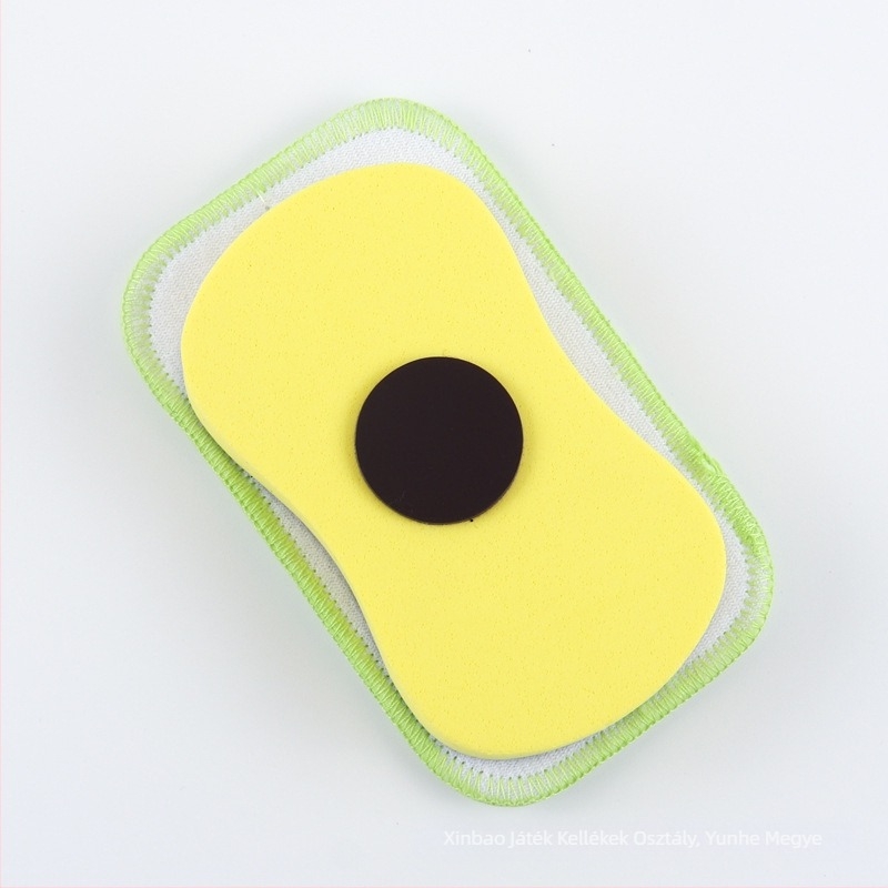 Mágneses fehértábla radír EVA hátoldallal, flanel felület, vízben oldódó krétához kompatibilis, levehető és mosható