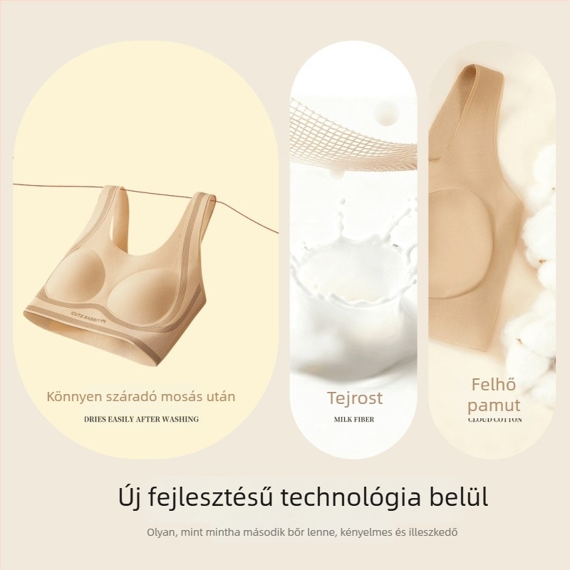 Nailonból készült mellkasmelegítő bevarrás nélküli alsónemű, fix kosár, antibakteriális 10A, termoszabályozó, 13–18 éveseknek