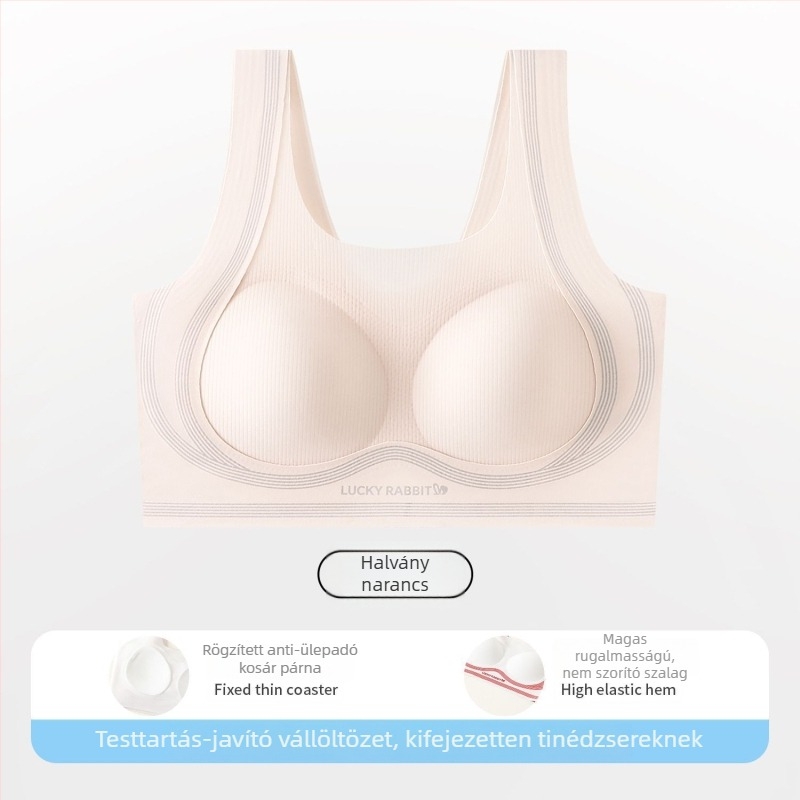 Nailonból készült mellkasmelegítő bevarrás nélküli alsónemű, fix kosár, antibakteriális 10A, termoszabályozó, 13–18 éveseknek