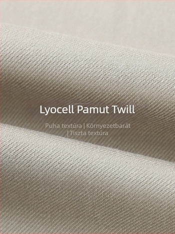 Női Lyocell (Tencel) egyenes szabású nadrág, elasztikus derék, 50–70% Lyocell tartalom, munkahelyi-stílus, közepes vastagság