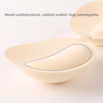 Szegély nélküli nylon melltartó, 3/4 kosár, csőtop stílus, japán stílus, rögzített dupla vállpántok
