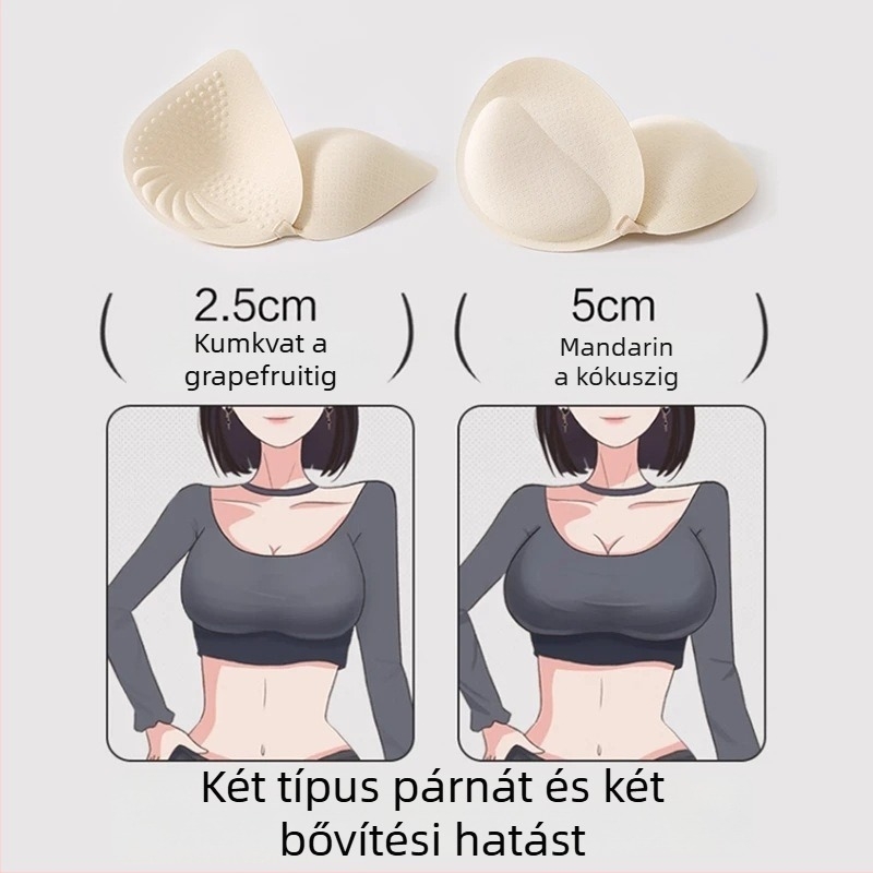 Szegély nélküli nylon melltartó, 3/4 kosár, csőtop stílus, japán stílus, rögzített dupla vállpántok