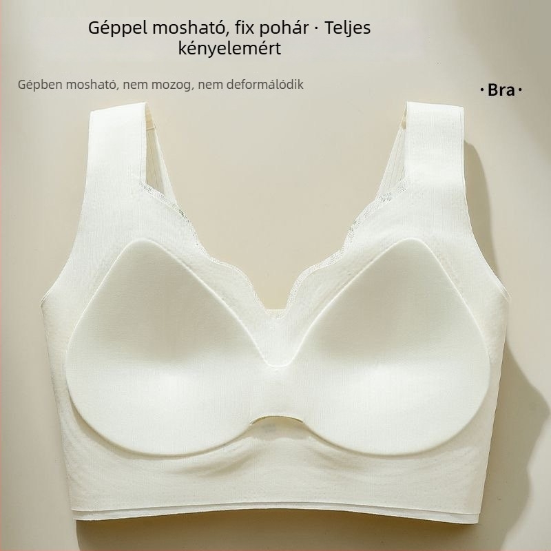 Nylon melltartó, kosár 3/4, vékony formázott kosár, lélegző felső támogatás