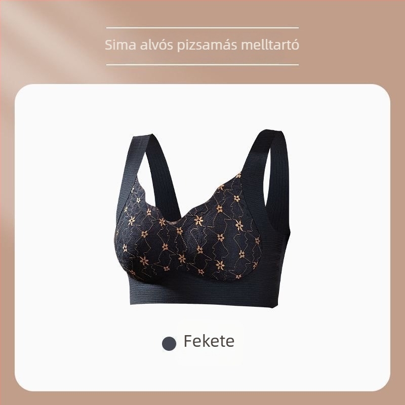 Nylon melltartó, kosár 3/4, vékony formázott kosár, lélegző felső támogatás