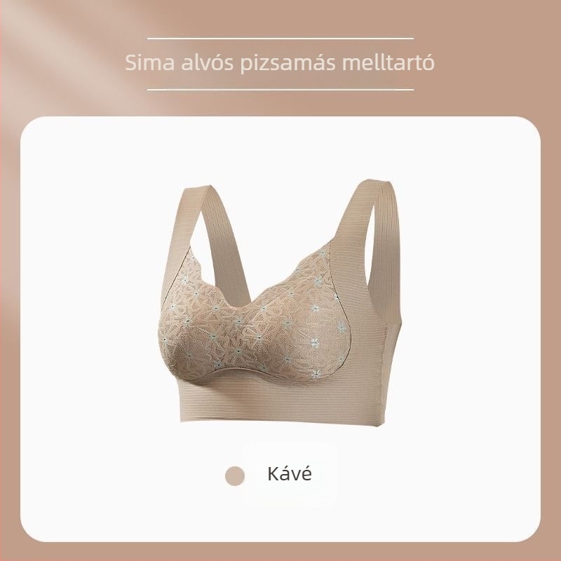 Nylon melltartó, kosár 3/4, vékony formázott kosár, lélegző felső támogatás