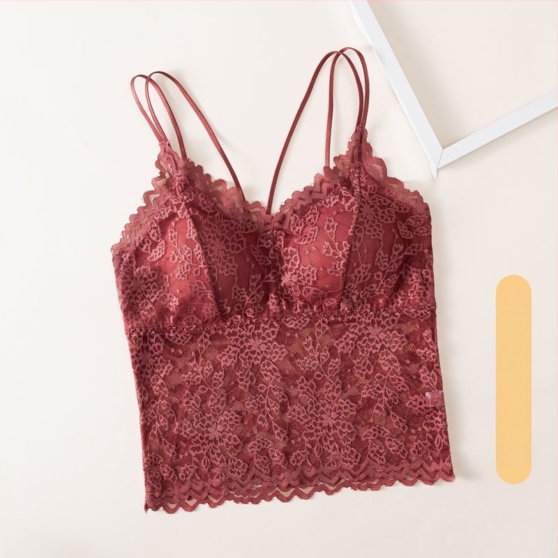 Nylon torok köré tekert csőtop párnázott kosárral, csipkés hátsó rész, lélegző anyag, 80% nylon tartalom, teljes kosár, állítható pántok