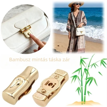 Táska zár, fém, lopás elleni védelem, városi minimalist stílus, Old Craftsman Hardware, 2023 tavasz.