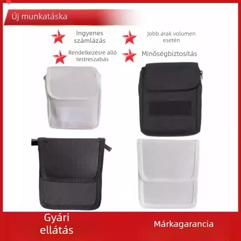 Nylon nyolcrészes biztonsági készlet: deréktáska, dokumentumtáska, kültéri telefontartó, vágásálló kesztyűtartó