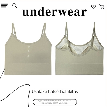 Nylon csőtop, 3/4 kosár, vékony formázott kosár, mellkasig érő hossz, lélegző hátsó dizájn