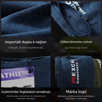Golovejoy Sport derékpánt táska - nylon, poliészter bélés, tehercsökkentés, uniszex, szabadtéri sportok