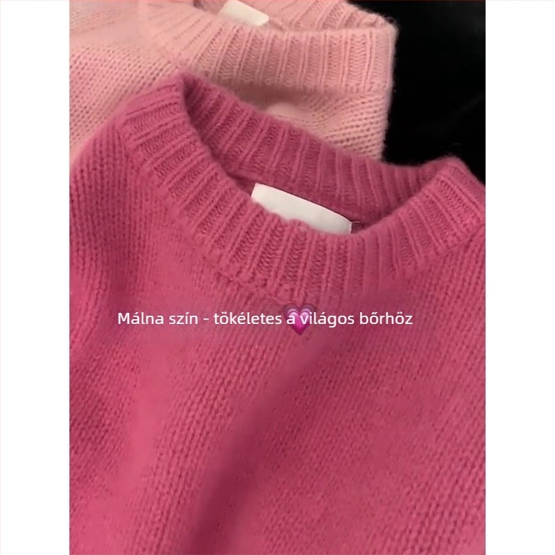 Női chenille kapucnis pulóver, vastag kötött felső, egyszínű