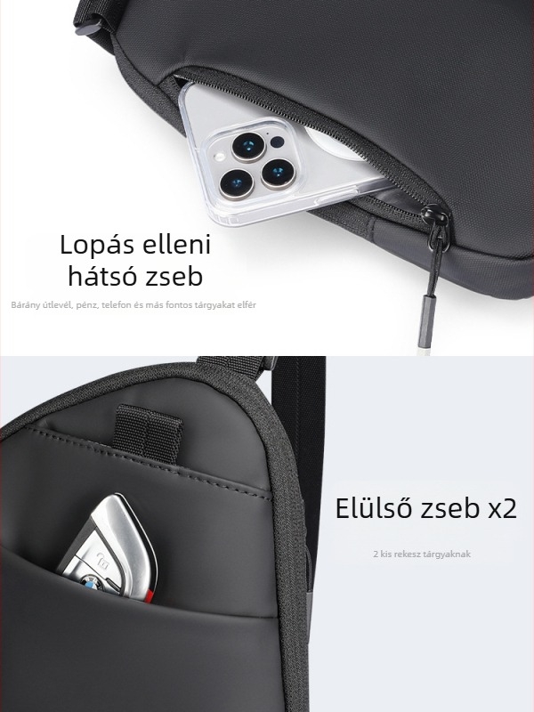 Marco leden férfi chest bag — városi egyszerűség, Oxford anyag, kopásállóság