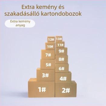 Extra kemény hajtogatható kartondoboz e-kereskedelmi csomagoláshoz, nyomtatás nélkül, 180 g/m², belső méretek 120x70x80 mm, külső méretek 130x80x90 mm