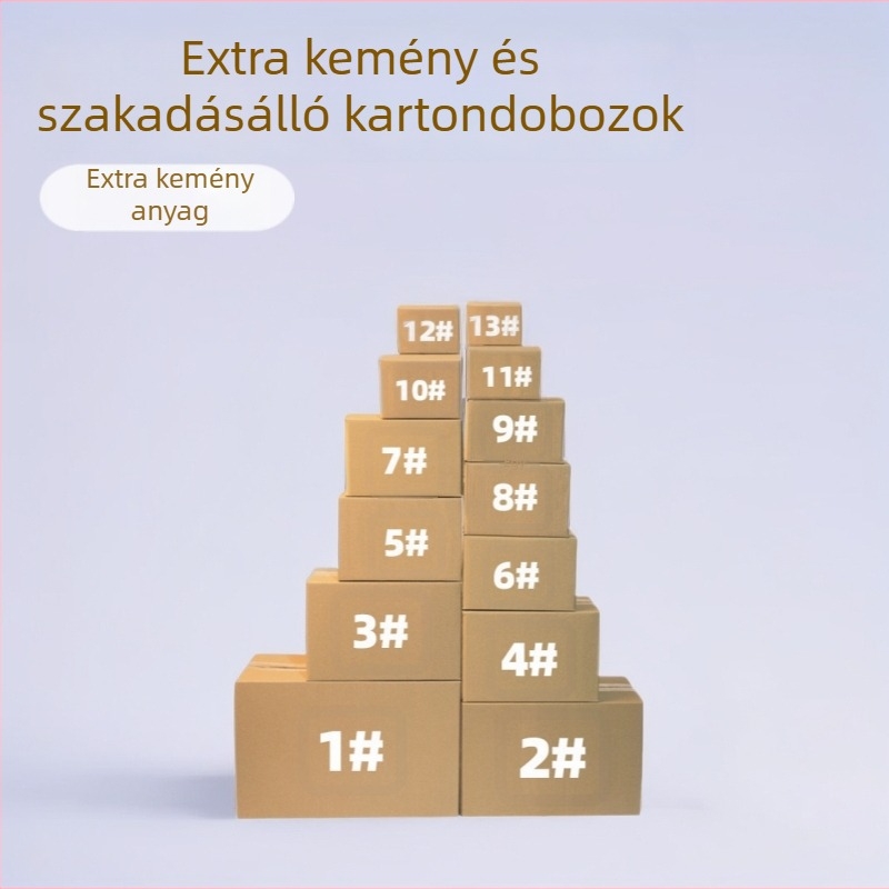 Extra kemény hajtogatható kartondoboz e-kereskedelmi csomagoláshoz, nyomtatás nélkül, 180 g/m², belső méretek 120x70x80 mm, külső méretek 130x80x90 mm
