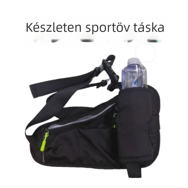 Sport deréköv táska palacktartóval, uniszex, poliészter, összecsukható, kültéri sportokhoz