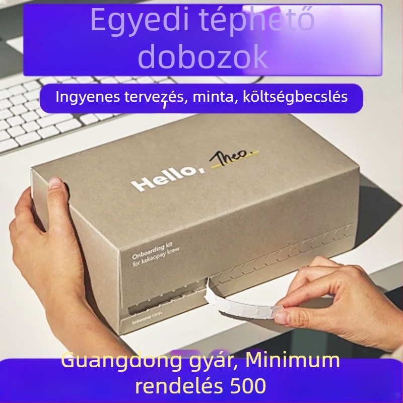 Színes cipzáras kartondoboz ruházati és kozmetikai termékekhez, egyedi hullámkarton csomagolás, színes nyomtatással