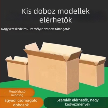 Kiemelkedően erős T-formájú nyitható karton cipődoboz külső csomagoláshoz, hullámkarton Kraft, vastagság 3, 250gsm, lyukasztott kivágás