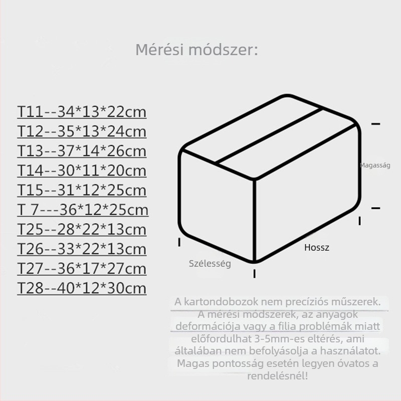 Kiemelkedően erős T-formájú nyitható karton cipődoboz külső csomagoláshoz, hullámkarton Kraft, vastagság 3, 250gsm, lyukasztott kivágás