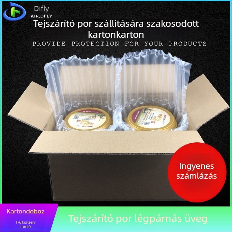 Tejpor kartondoboz, 5 rétegű merev, légoszlopos védelemmel, hullámkarton 250gsm, nyomtatás nélkül