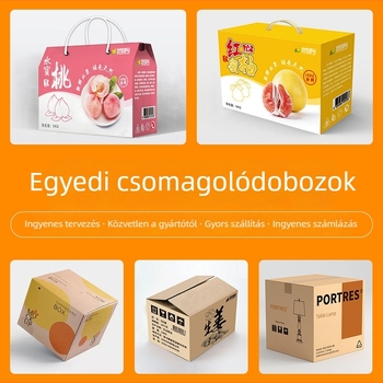 Expressz logisztikai karton: nagy szilárdságú és nyomásálló; Anyag: hullámkarton; Papírsúly: 250gsm; Vastagság: 5 mm; Folyamat: die-cut; Jellemzők: extra kemény és nyomásálló